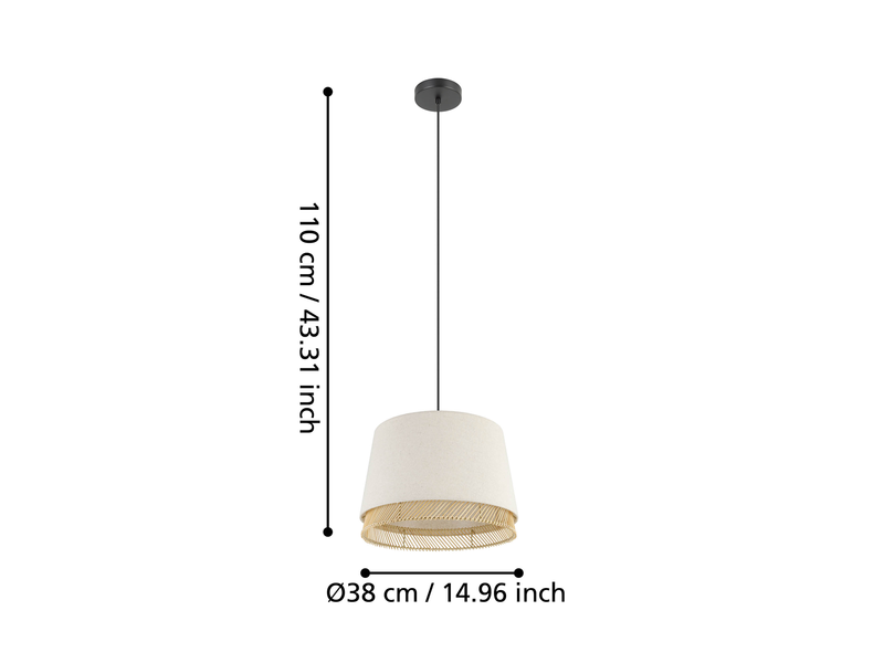 EGLO TABLEY pendant light  black