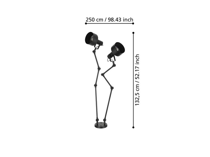 EGLO TAKELEY Deckenleuchte, schwarz