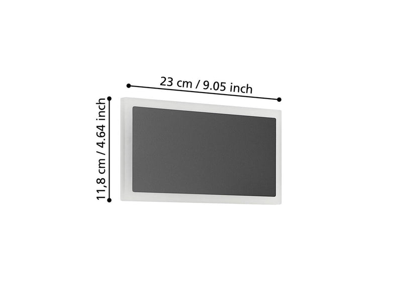 EGLO TALAMELLO 1 WAND 230X120 12W 1500LM SCHWARZ
