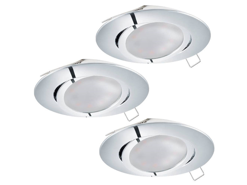 EGLO TEDO EINGEBAUT. SET Ø80 KIP GU10 3X5W 400LM CHROM