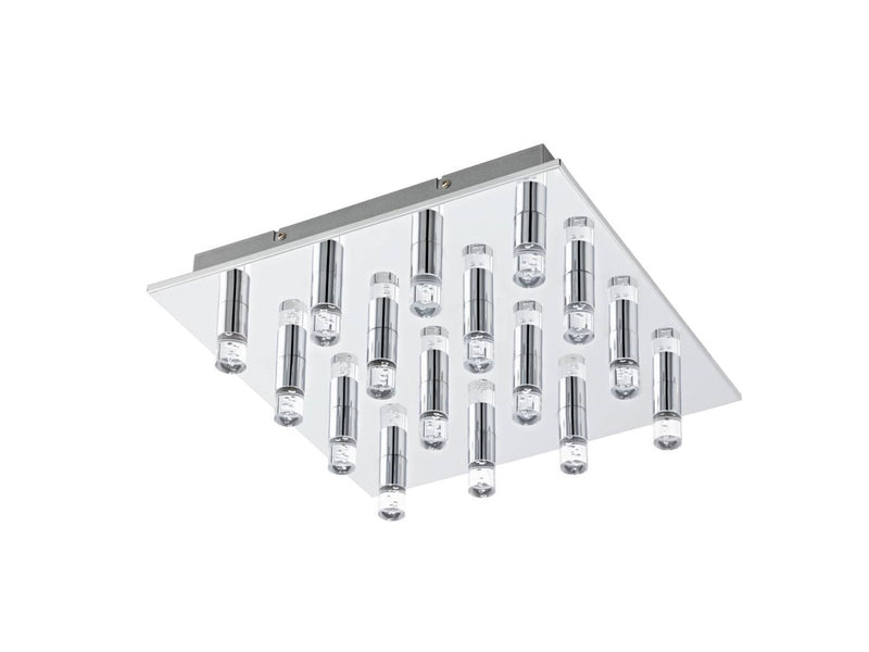 EGLO TEOCELO DECKENLEUCHTE 16L 2080LM 370X370 CHROM