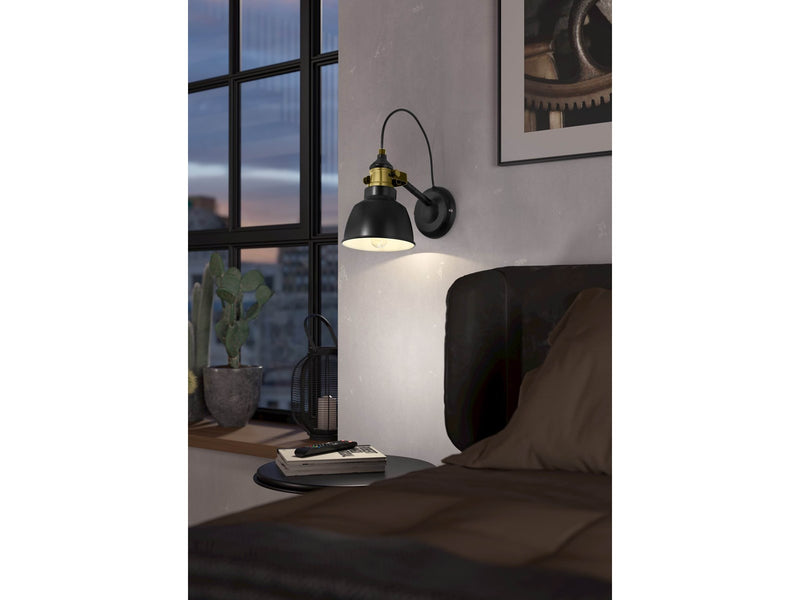 EGLO THORNFORD Wandleuchte, schwarz, brüniert