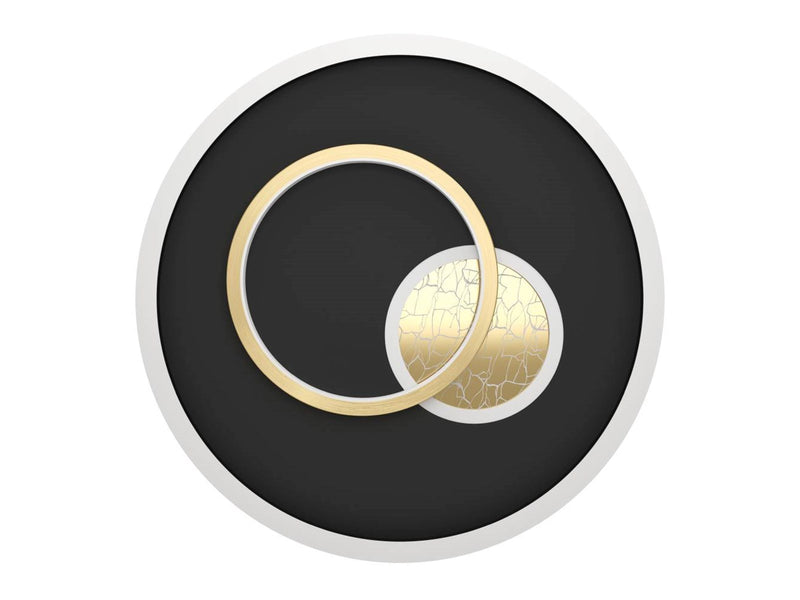 EGLO TIRIOLO DECKENLEUCHTE Ø380 1800LM 4000K SCHWARZ/GOLD