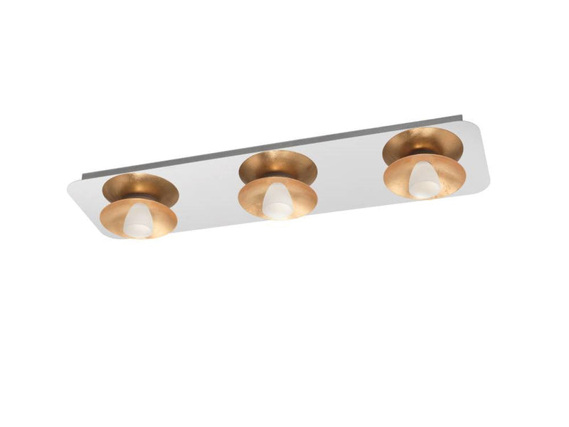 EGLO TORANO DECKE 3X510LM DÄMPFUNGB. CHROM/GOLD