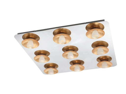 EGLO TORANO DECKENLEUCHTE 9X510LM DIMMPB. CHROM/GOLD