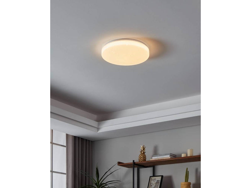 EGLO TOTARI-Z Ceiling lamp Ø380 mm white with crystal effect