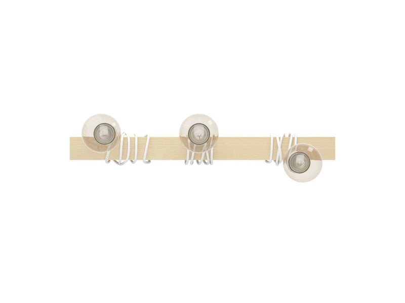 EGLO TOWNSHEND 1 DECKE 3L WEISS/HOLZ