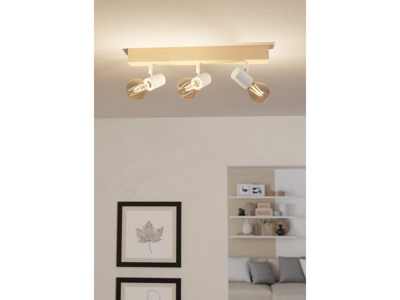 EGLO TOWNSHEND 3 SPOT-SCHIENE L480 3XE27 WEISS