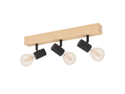EGLO TOWNSHEND 3 Spot, braun, schwarz