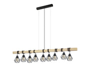 EGLO TOWNSHEND 5 LANGER TISCH 9L SCHWARZ/HOLZ