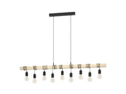 EGLO TOWNSHEND LANGER TISCH 9L SCHWARZ/HOLZ FSC