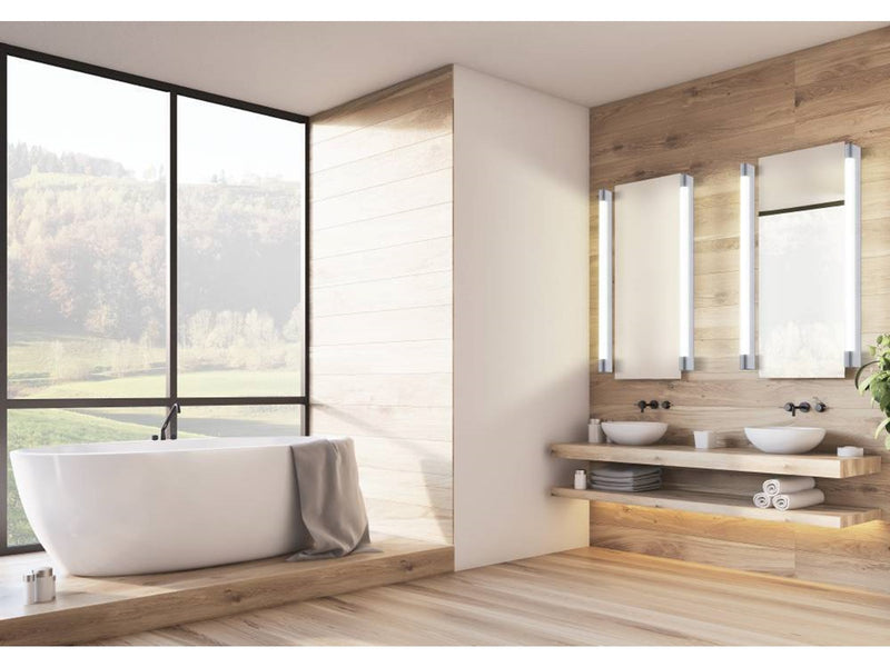 EGLO TRAGACETE SPIEGELLEUCHTE L900 IP44 CHROM/WEISS