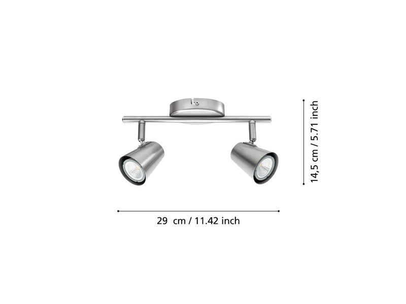 EGLO TRAVALE 2 SPOT 2X3.3W GS