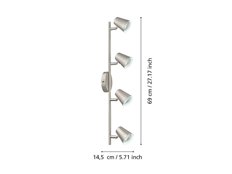 EGLO TRAVALE 2 SPOT 4X3.3W GS