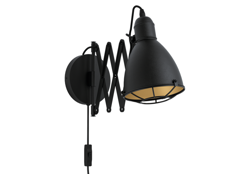 EGLO TREBURLEY Wandleuchte, schwarz, gold