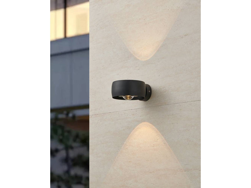 EGLO TREVIOLO 1 AUSSENWAND 2X2.2W 2X230LM IP44 SCHWARZ
