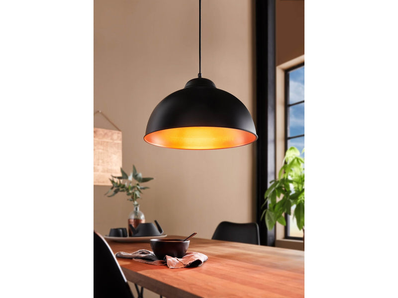 EGLO TRURO 2 Hängeleuchte, schwarz, kupfer