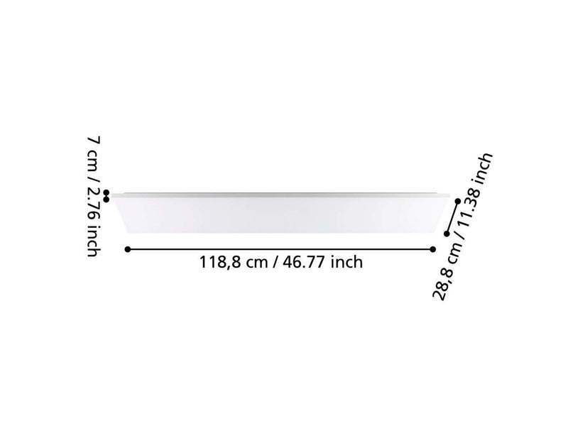 EGLO TURCONA-B DECKENLEUCHTE 4100LM 1187X287 WEISS