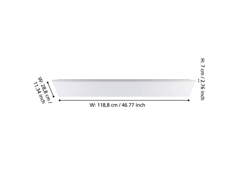 EGLO TURCONA-B PANEEL 1187X287 4000K WEISS
