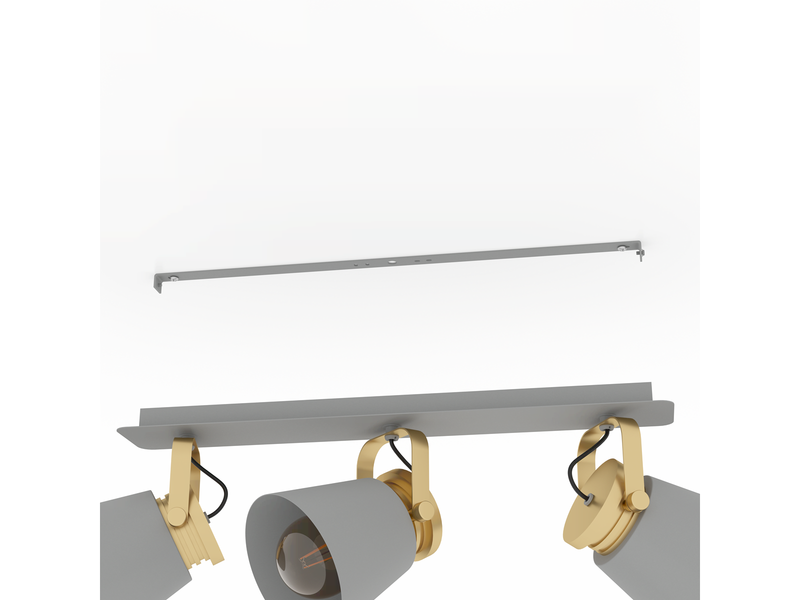 EGLO TWICKEN SPOTSCHIENE 3L E27 GRAU/GOLD