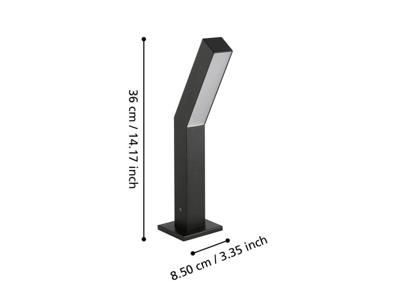 EGLO UGENTO UDE H360 960LM IP44 SCHWARZ