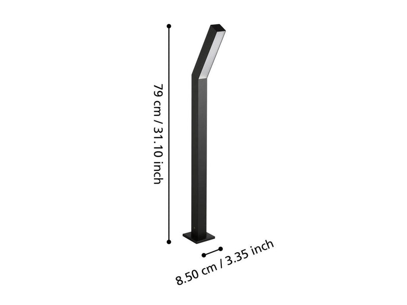 EGLO UGENTO UDE H790 960LM IP44 SCHWARZ
