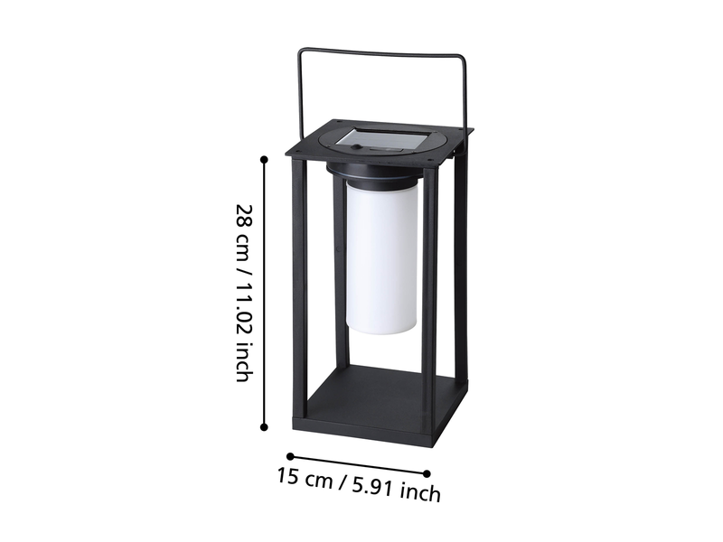 EGLO USIGNI solar lamp black