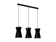 EGLO VALECROSIA LONG TABLE E27 3L SCHWARZ/WEISS