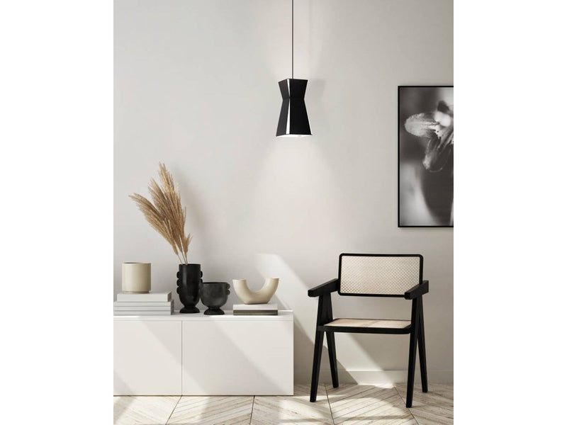 EGLO VALECROSIA PENDELLEUCHTE E27 180X180 SCHWARZ/WEISS