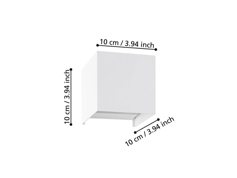 EGLO VALMONTONE WAND 2X3W 1360LM WEISS