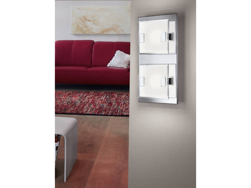 EGLO VICARO DECKENLEUCHTE 2X180LM CHROM