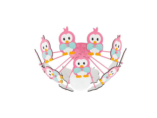 EGLO VIKI 2 DECKENLEUCHTE MIT EULEN ROSA