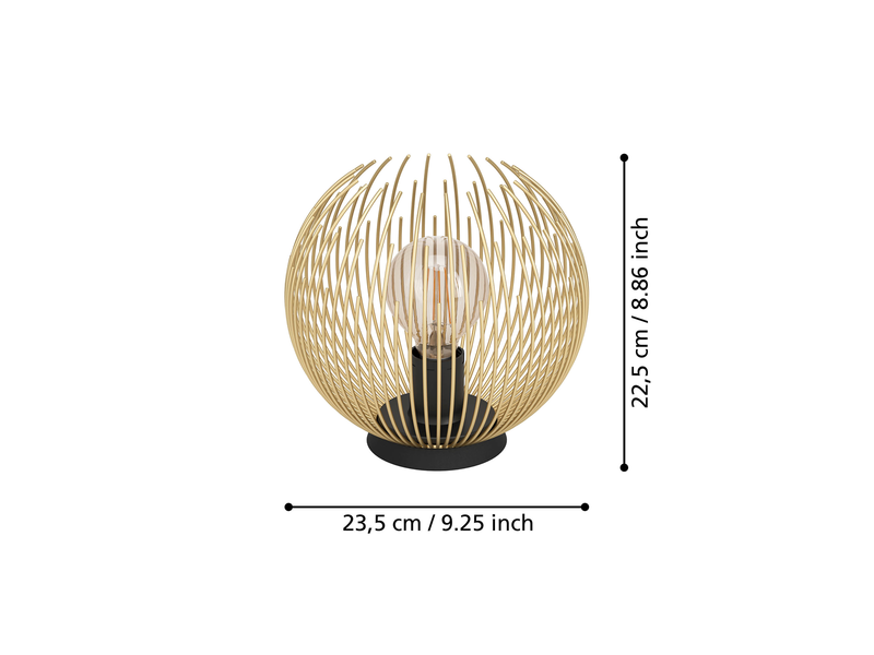 EGLO Venezuela schwarz, gold