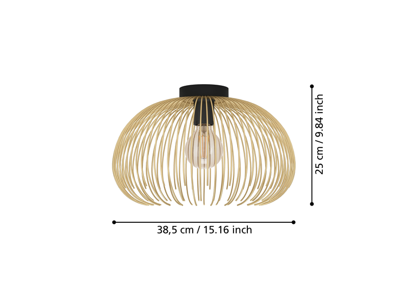 EGLO Venezuela schwarz, gold