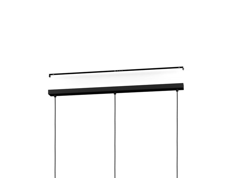 EGLO WAVERTON LANGTISCH L920 E27 SCHWARZ/HOLZ/WEISS