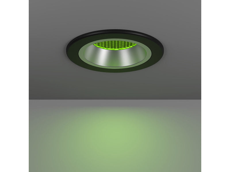 EGLO YEBRA-Z MATTER recessed spot Ø87 RGB/CCT 490lm black/silver