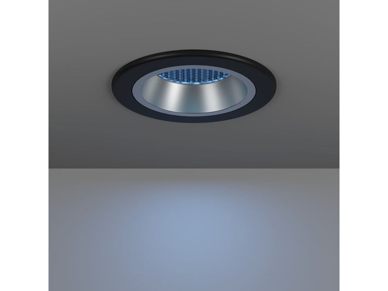 EGLO YEBRA-Z MATTER recessed spot Ø87 RGB/CCT 490lm black/silver