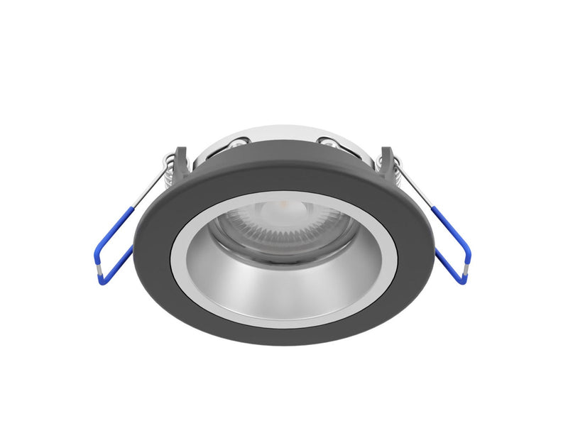 EGLO YEBRA-Z MATTER recessed spot Ø87 RGB/CCT 490lm black/silver