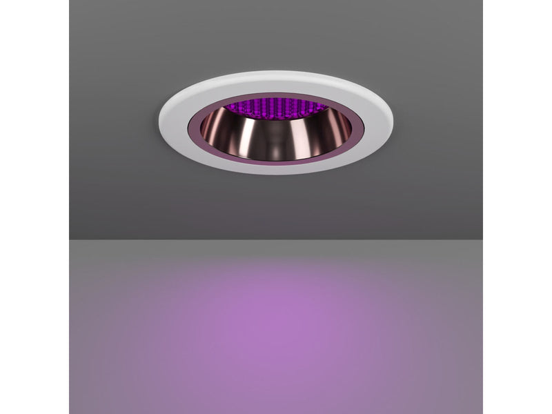 EGLO YEBRA-Z MATTER recessed spot Ø87 RGB/CCT 490lm white/gold