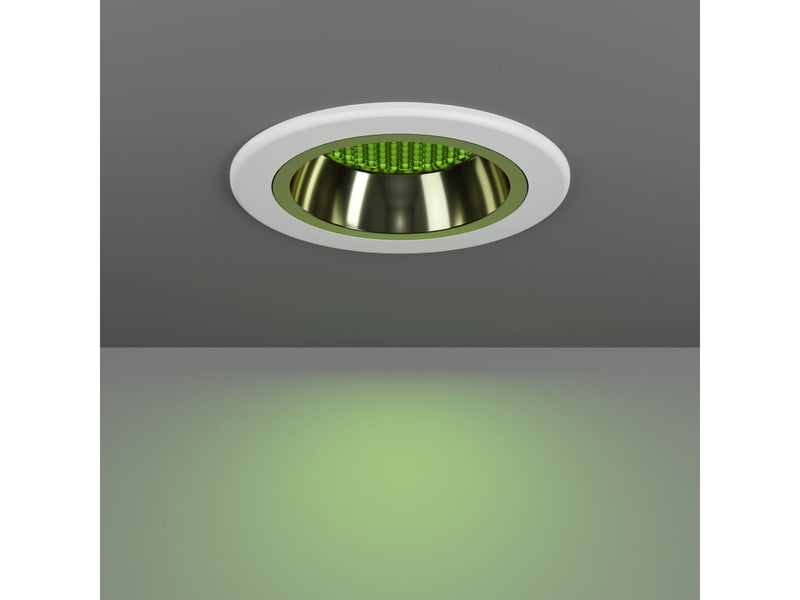 EGLO YEBRA-Z MATTER recessed spot Ø87 RGB/CCT 490lm white/gold