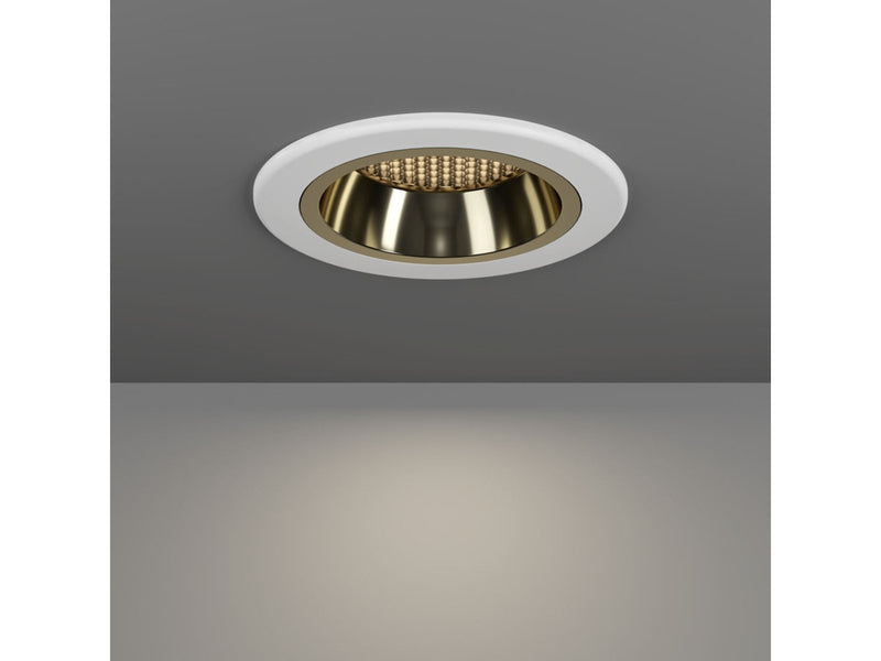 EGLO YEBRA-Z MATTER recessed spot Ø87 RGB/CCT 490lm white/gold