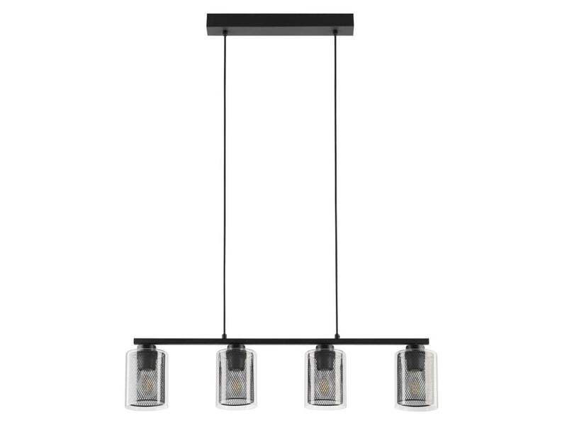 EGLO ZOCABON LONG TABLE 4XE27 SCHWARZ/KLAR