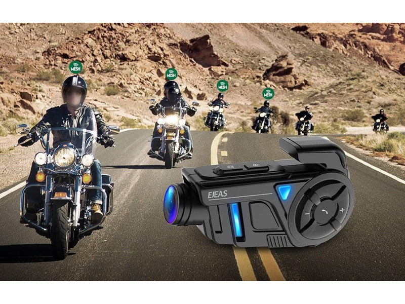 EJEAS K1 Pro+ Motorcycle Intercom with Recorder