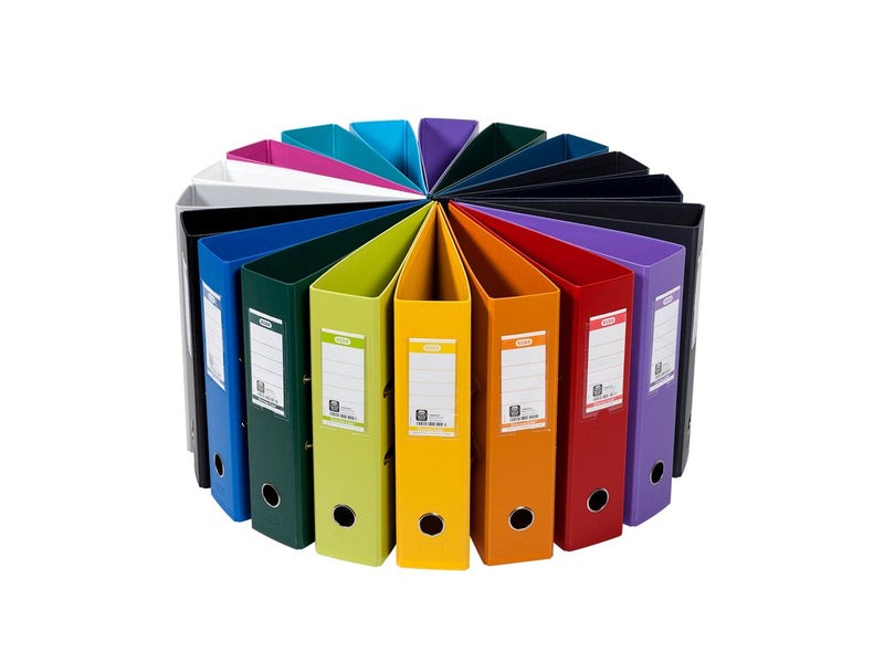 ELBA  "Strong-Line" Lever Arch File PP exchangeable spine label Anthr. A4 8 cm
