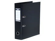 ELBA  "Strong-Line" Lever Arch File PP exchangeable spine label  Black A4 8 cm