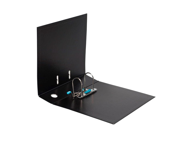 ELBA  "Strong-Line" Lever Arch File PP exchangeable spine label  Black A4 8 cm