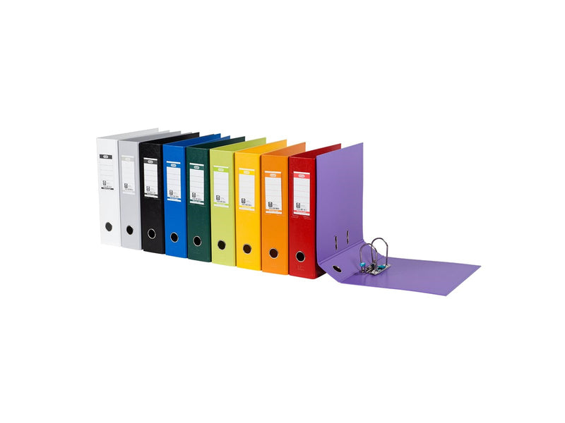 ELBA  "Strong-Line" Lever Arch File PP exchangeable spine label  White A4 8 cm