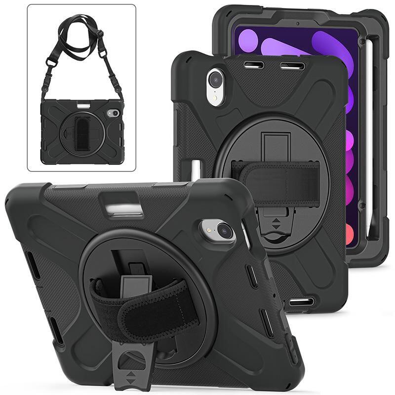 eSTUFF CHICAGO Schutzhülle für das Apple iPad Mini der 6. & 7. Generation 8,3' - Black
