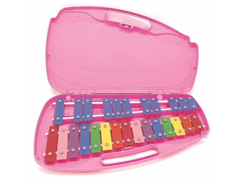 Easttop Metallophone in Pink hardcase - 26 notes