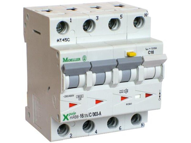 Eaton Mrb6-10/3n/c/003-a - combined residual circuit and miniature